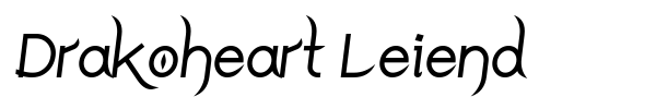 Drakoheart Leiend font preview